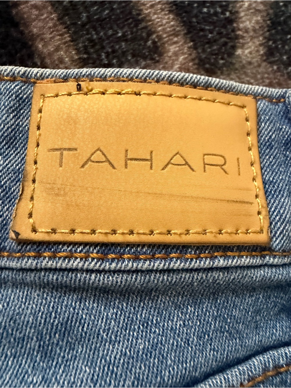 Tahari Light Blue High-Rise Skinny Jeans with Button-Fly - Picture 10 of 10